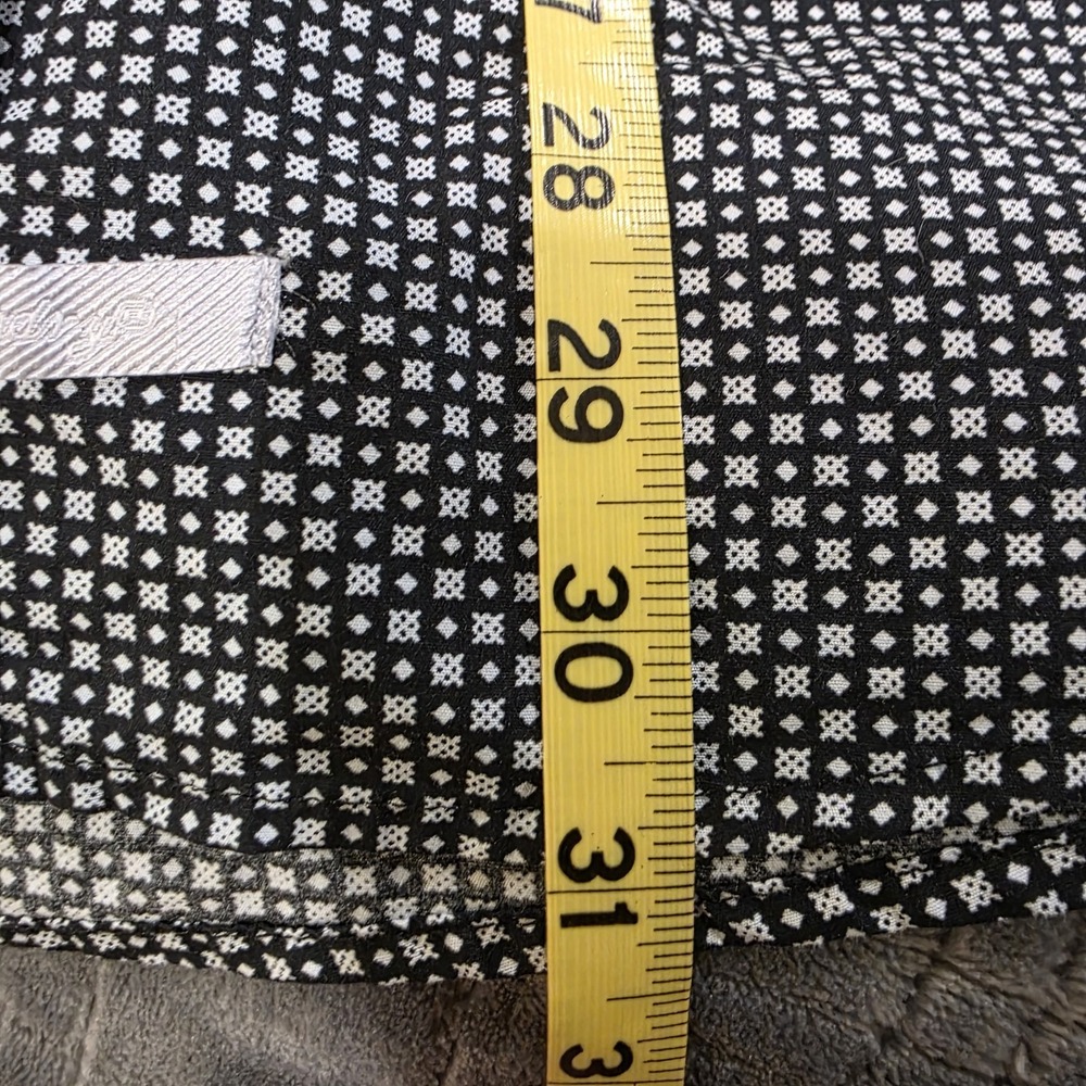 English Laundry Shirt Mens Large Geometric Black‎ White Pattern Long Sleeve - Picture 8 of 9